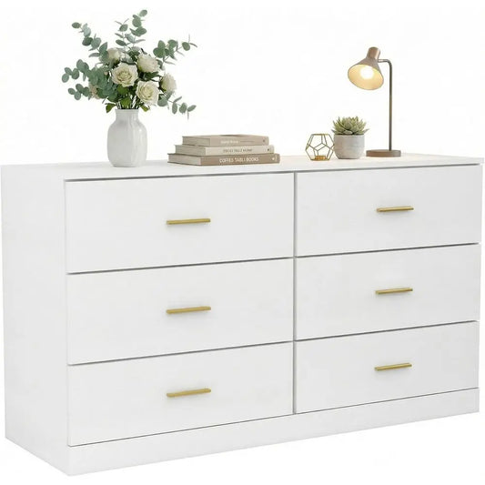 Elegant White Drawer Chest
