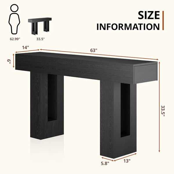 Elegant Wood Console Table