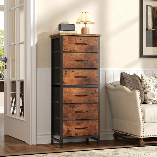 Slim Fabric Drawer Dresser