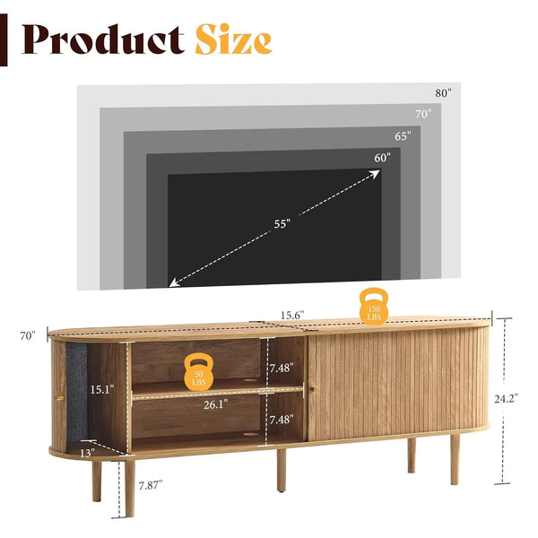 Elegant Mid-Century TV Console