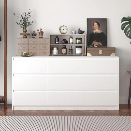 Spacious White Dresser with Style