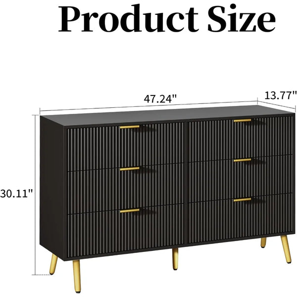 Elegant Fluted Dresser
