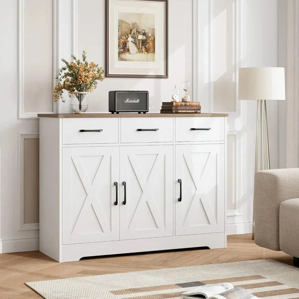Chic Farmhouse Storage Cabinet