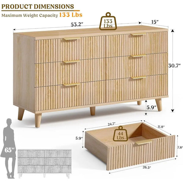 Chic Wooden Storage Dresser